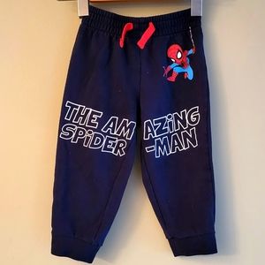 "The Amazing Spider-man" navy sweatpants/joggers